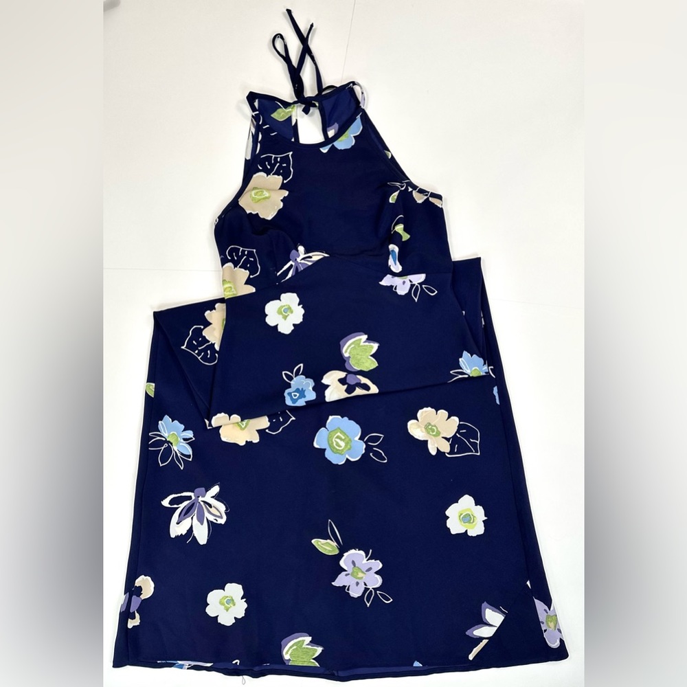 ❗️VINTAGE❗️ Floral Halter Maxi Dress